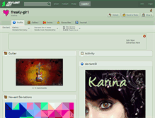 Tablet Screenshot of freaky-gir1.deviantart.com