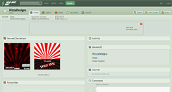 Desktop Screenshot of kizzadesigns.deviantart.com