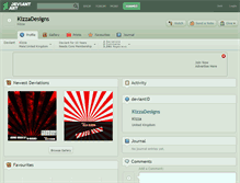 Tablet Screenshot of kizzadesigns.deviantart.com
