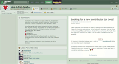 Desktop Screenshot of love-is-from-heart.deviantart.com