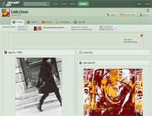 Tablet Screenshot of carlosxm.deviantart.com