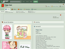 Tablet Screenshot of paige-chan.deviantart.com