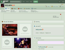 Tablet Screenshot of mallyxable.deviantart.com