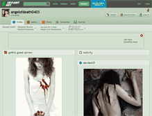 Tablet Screenshot of angelofdeath0403.deviantart.com