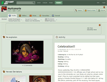 Tablet Screenshot of muriconorie.deviantart.com