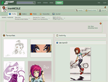 Tablet Screenshot of ironnicole.deviantart.com