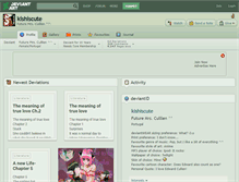 Tablet Screenshot of kishiscute.deviantart.com