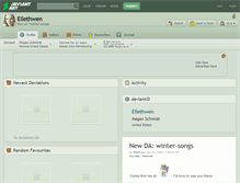 Tablet Screenshot of ellethwen.deviantart.com
