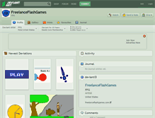 Tablet Screenshot of freelanceflashgames.deviantart.com