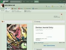 Tablet Screenshot of ame-demo-nai.deviantart.com