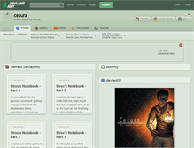 Tablet Screenshot of cesura.deviantart.com