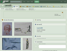 Tablet Screenshot of laurenek.deviantart.com