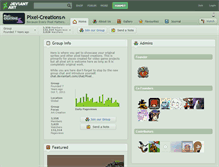 Tablet Screenshot of pixel-creations.deviantart.com