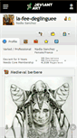 Mobile Screenshot of la-fee-deglinguee.deviantart.com