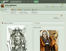 Tablet Screenshot of la-fee-deglinguee.deviantart.com