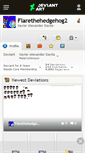 Mobile Screenshot of flarethehedgehog2.deviantart.com