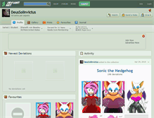 Tablet Screenshot of deussolinvictus.deviantart.com