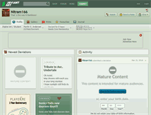 Tablet Screenshot of nitram166.deviantart.com