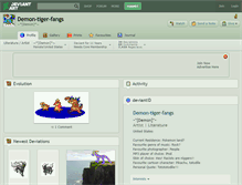Tablet Screenshot of demon-tiger-fangs.deviantart.com