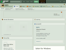 Tablet Screenshot of egfx.deviantart.com