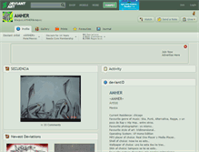 Tablet Screenshot of amher.deviantart.com