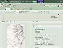 Tablet Screenshot of miharusthename.deviantart.com