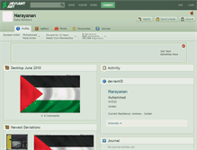 Tablet Screenshot of narayanan.deviantart.com