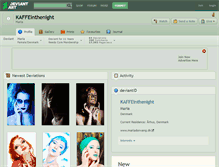 Tablet Screenshot of kaffeinthenight.deviantart.com