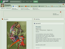 Tablet Screenshot of kiraneko.deviantart.com