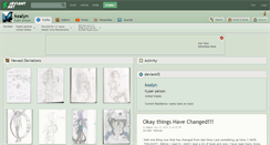 Desktop Screenshot of kealyn.deviantart.com