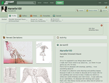 Tablet Screenshot of marselle100.deviantart.com
