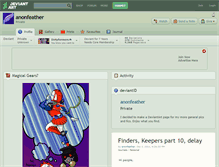 Tablet Screenshot of anonfeather.deviantart.com