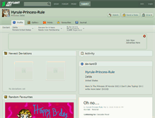 Tablet Screenshot of hyrule-princess-rule.deviantart.com