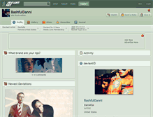 Tablet Screenshot of bashfuldanni.deviantart.com