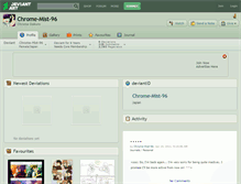 Tablet Screenshot of chrome-mist-96.deviantart.com