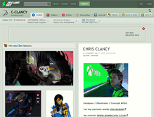 Tablet Screenshot of c-clancy.deviantart.com