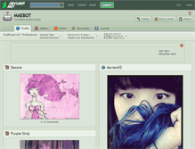 Tablet Screenshot of maebot.deviantart.com