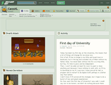 Tablet Screenshot of caccoxl.deviantart.com