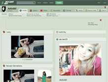 Tablet Screenshot of aoixaki.deviantart.com