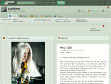Tablet Screenshot of lucifelnox.deviantart.com