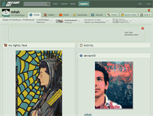 Tablet Screenshot of mhsh.deviantart.com
