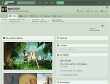 Tablet Screenshot of dart12001.deviantart.com