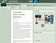 Tablet Screenshot of aperturelaboratories.deviantart.com