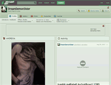 Tablet Screenshot of dreamdemonsister.deviantart.com