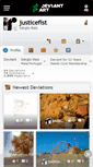 Mobile Screenshot of justicefist.deviantart.com