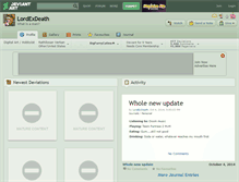 Tablet Screenshot of lordexdeath.deviantart.com