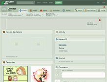 Tablet Screenshot of lamaza.deviantart.com
