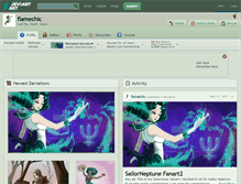 Tablet Screenshot of flamechic.deviantart.com