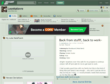 Tablet Screenshot of leonkatlovre.deviantart.com