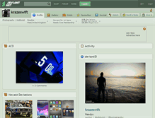 Tablet Screenshot of krazeswift.deviantart.com